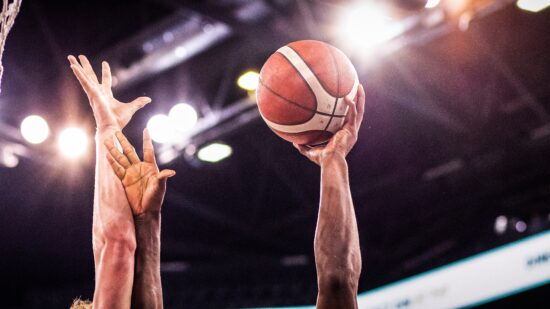 Basketball,Game,Ball,Going,Through,Hoop